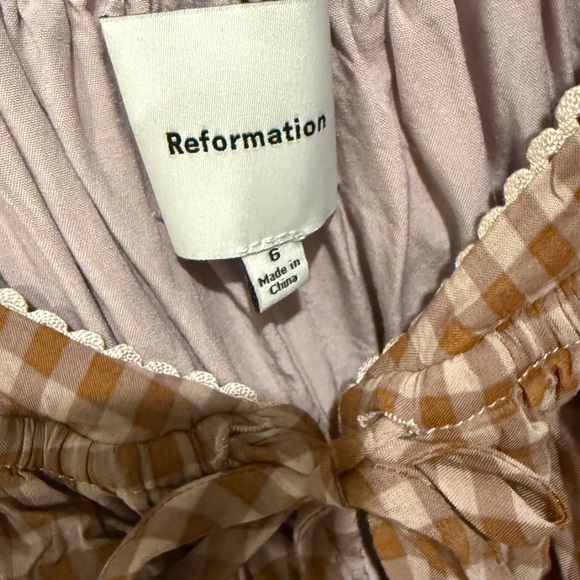 Reformation Rhett Dress in Audrie Check - Picture 10 of 10